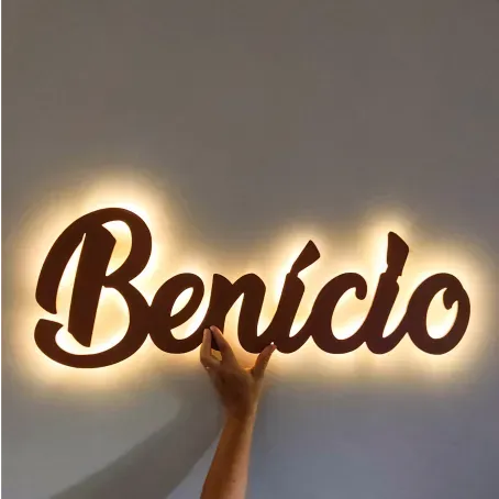 Letreiro feito na Router CNC